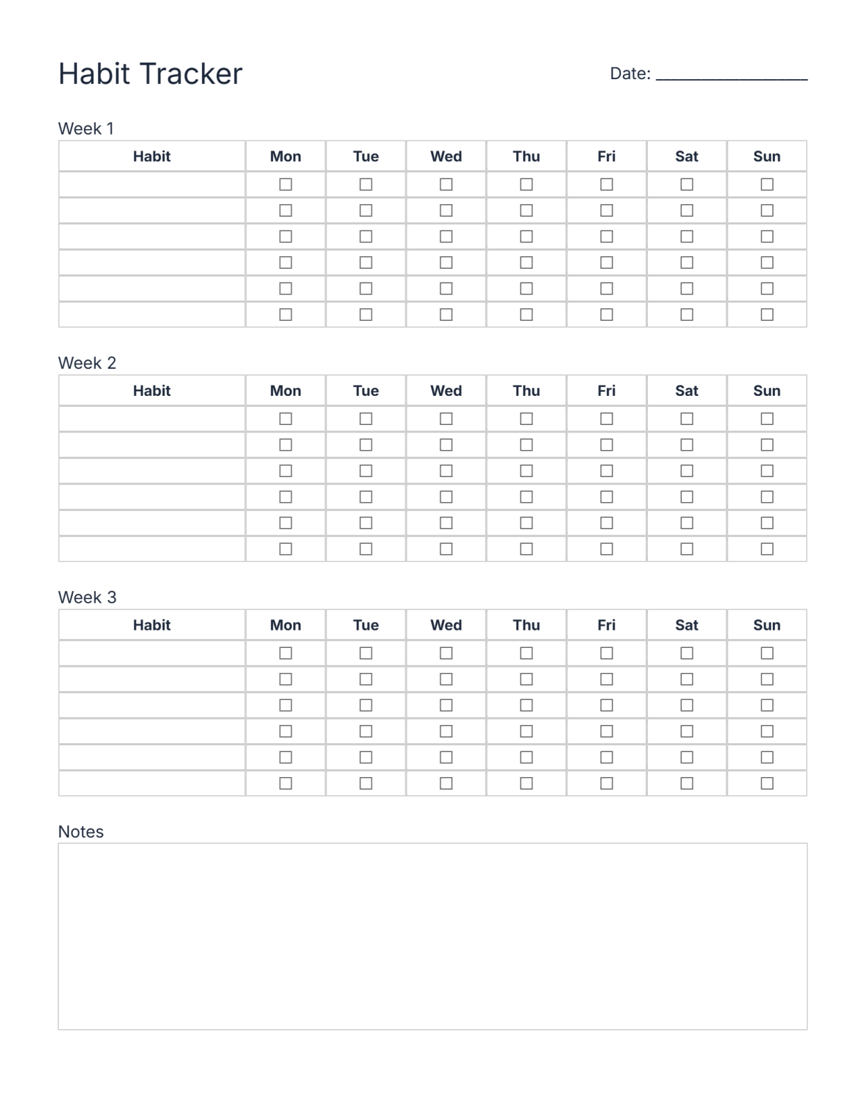 Habit Tracker Preview